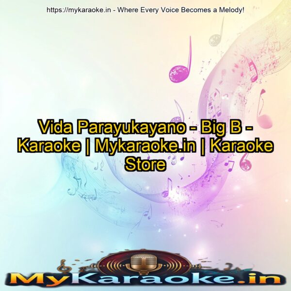 Vida Parayukayano - Big B - Karaoke | Mykaraoke.in | Karaoke Store