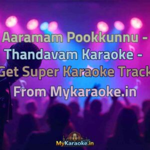 Aaramam Pookkunnu - Thandavam  Karaoke - Get Super Karaoke Track from Mykaraoke.in