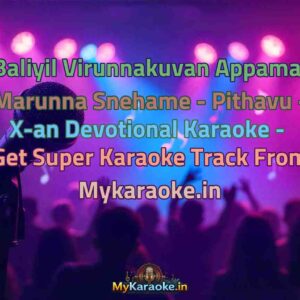 Baliyil Virunnakuvan Appamai Marunna Snehame - Pithavu - X-an Devotional  Karaoke - Get Super Karaoke Track from Mykaraoke.in