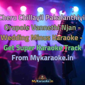 Cheru Chillayil Pakalanthiyil Orupole Vannethi Njan - Wedding Minus  Karaoke - Get Super Karaoke Track from Mykaraoke.in