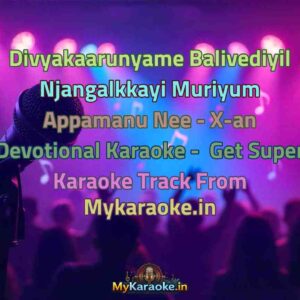 Divyakaarunyame Balivediyil Njangalkkayi Muriyum Appamanu Nee - X-an Devotional  Karaoke - Get Super Karaoke Track from Mykaraoke.in