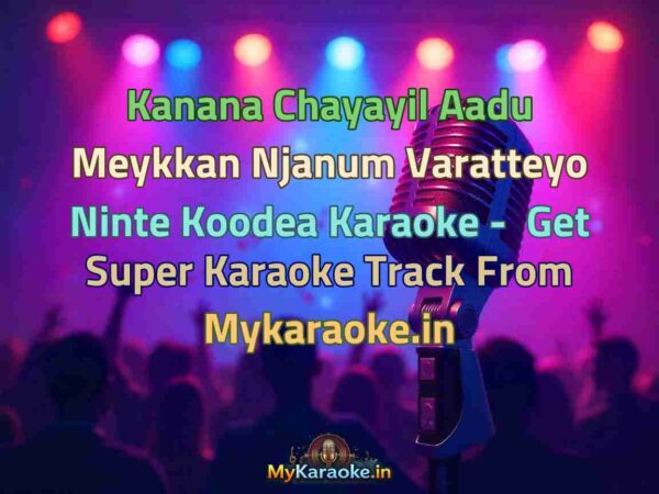 Kanana Chayayil Aadu Meykkan Njanum Varatteyo Ninte Koodea  Karaoke - Get Super Karaoke Track from Mykaraoke.in
