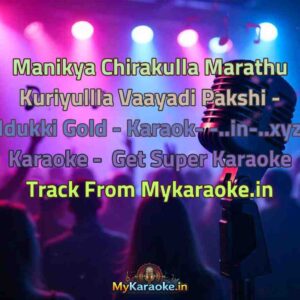 Manikya Chirakulla Marathu Kuriyullla Vaayadi Pakshi - Idukki Gold - Karaok- -..in-..xyz  Karaoke - Get Super Karaoke Track from Mykaraoke.in