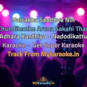 Vaisakha Sandhye Nin Chundilenthe Aruna Sakahi Than Adhara Kanthiyo - Nadodikattu  Karaoke - Get Super Karaoke Track from Mykaraoke.in