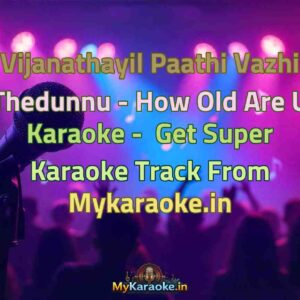 Vijanathayil Paathi Vazhi Thedunnu - How Old Are U  Karaoke - Get Super Karaoke Track from Mykaraoke.in